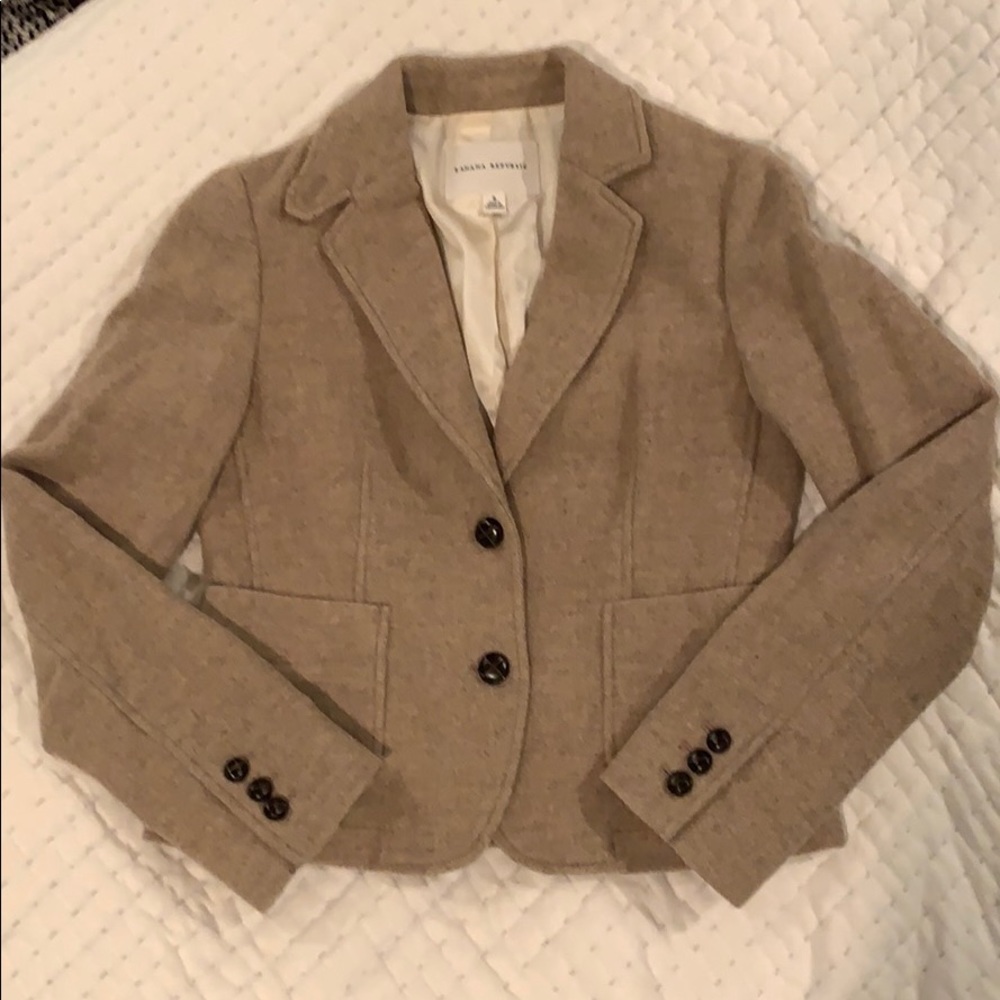 Banana Republic Tan Wool Blazer